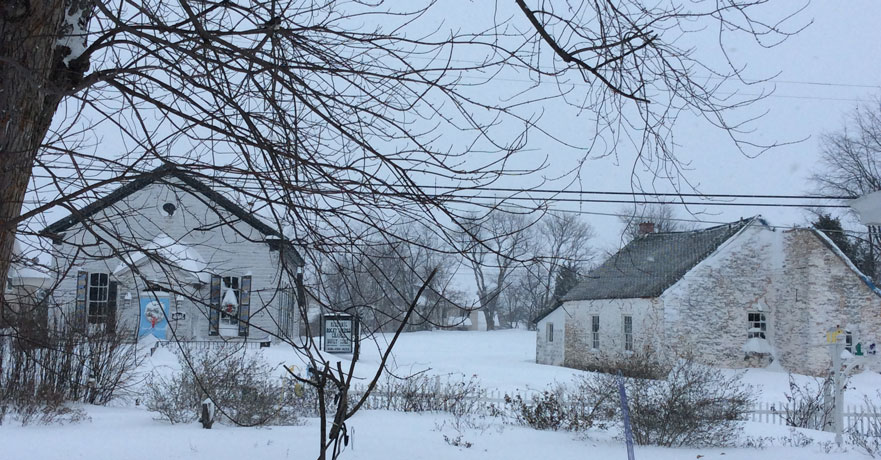 Church & School in Snow-Jan-2016